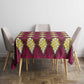 Ruby Gold African Ankara Pattern Tablecloth