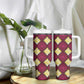 Ruby Gold African Ankara Pattern Tumbler With Handle