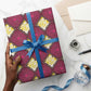 Ruby Gold African Ankara Pattern Wrapping Paper