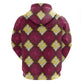 Ruby Gold African Ankara Pattern Zip Hoodie