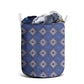 Indigo Diamond African Ankara Pattern Laundry Basket