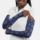 Indigo Diamond African Ankara Pattern Arm Sleeves