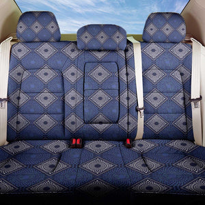 Indigo Diamond African Ankara Pattern Back Car Seat Cover