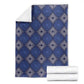 Indigo Diamond African Ankara Pattern Blanket