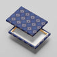 Indigo Diamond African Ankara Pattern Canvas Wall Art