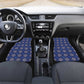Indigo Diamond African Ankara Pattern Car Mats