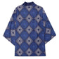 Indigo Diamond African Ankara Pattern Kimono