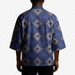 Indigo Diamond African Ankara Pattern Kimono