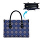 Indigo Diamond African Ankara Pattern Leather Bag