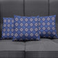 Indigo Diamond African Ankara Pattern Pillow Cover