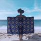 Indigo Diamond African Ankara Pattern Sarong