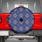 Indigo Diamond African Ankara Pattern Spare Tire Cover