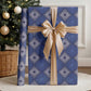 Indigo Diamond African Ankara Pattern Wrapping Paper