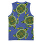 Emerald Turtle African Ankara Pattern Basketball Jersey