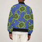 Emerald Turtle African Ankara Pattern Bomber Jacket