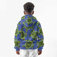 Emerald Turtle African Ankara Pattern Kid Hoodie