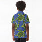 Emerald Turtle African Ankara Pattern Kid Polo Shirt