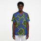 Emerald Turtle African Ankara Pattern Scrub Top