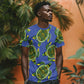 Emerald Turtle African Ankara Pattern T shirt