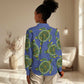 Emerald Turtle African Ankara Pattern Women Casual Shirt