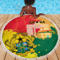 Ghana Republic Day Beach Blanket Black Star Square - Grunge Style