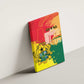 Ghana Republic Day Canvas Wall Art Black Star Square - Grunge Style