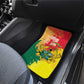 Ghana Republic Day Car Mats Black Star Square - Grunge Style