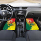 Ghana Republic Day Car Mats Black Star Square - Grunge Style