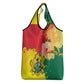Ghana Republic Day Grocery Bag Black Star Square - Grunge Style