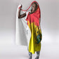 Ghana Republic Day Hooded Blanket Black Star Square - Grunge Style