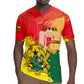 Personalized Ghana Republic Day Rugby Jersey Black Star Square - Grunge Style