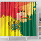 Ghana Republic Day Shower Curtain Black Star Square - Grunge Style