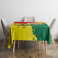 Ghana Republic Day Tablecloth Black Star Square - Grunge Style