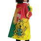 Personalized Ghana Republic Day Wearable Blanket Hoodie Black Star Square - Grunge Style