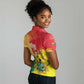 Personalized Ghana Republic Day Women Polo Shirt Black Star Square - Grunge Style