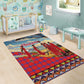Maasai Adumu Dance Area Rug Shuka Pattern - Kenya Safari