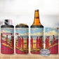Maasai Adumu Dance 4 in 1 Can Cooler Tumbler Shuka Pattern - Kenya Safari