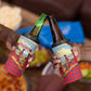 Maasai Adumu Dance 4 in 1 Can Cooler Tumbler Shuka Pattern - Kenya Safari