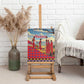 Maasai Adumu Dance Canvas Wall Art Shuka Pattern - Kenya Safari