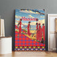 Maasai Adumu Dance Canvas Wall Art Shuka Pattern - Kenya Safari