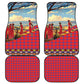 Maasai Adumu Dance Car Mats Shuka Pattern - Kenya Safari