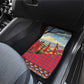 Maasai Adumu Dance Car Mats Shuka Pattern - Kenya Safari