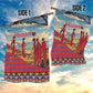 Maasai Adumu Dance Garden Flag Shuka Pattern - Kenya Safari