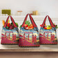 Maasai Adumu Dance Grocery Bag Shuka Pattern - Kenya Safari