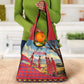 Maasai Adumu Dance Grocery Bag Shuka Pattern - Kenya Safari