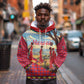 Maasai Adumu Dance Hoodie Shuka Pattern - Kenya Safari