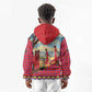 Maasai Adumu Dance Kid Hoodie Shuka Pattern - Kenya Safari