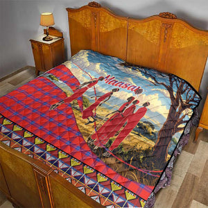 Maasai Adumu Dance Quilt Shuka Pattern - Kenya Safari