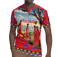 Maasai Adumu Dance Rugby Jersey Shuka Pattern - Kenya Safari