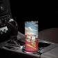 Maasai Adumu Dance Skinny Tumbler Shuka Pattern - Kenya Safari